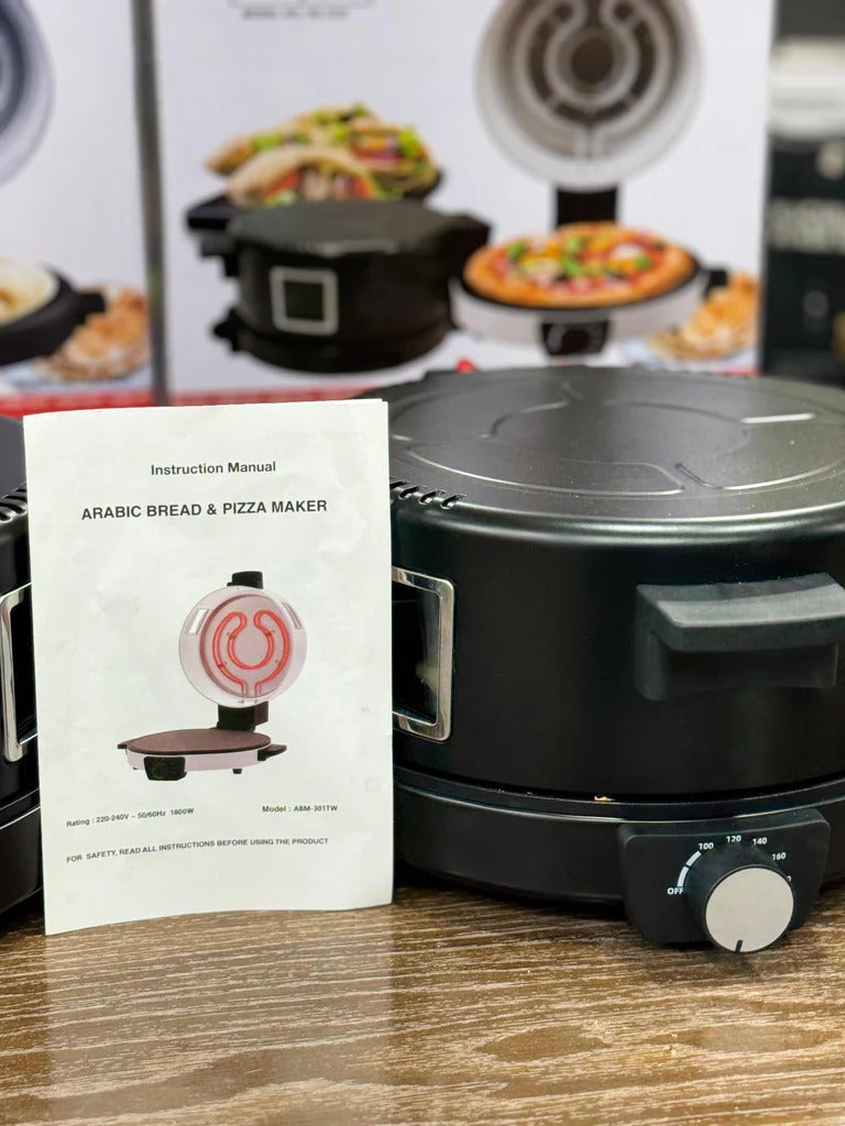 Arabic Roti Maker & pizza ?? With Adjustable Temperature Knob, Supports Pizza & Pancake, Ck2450